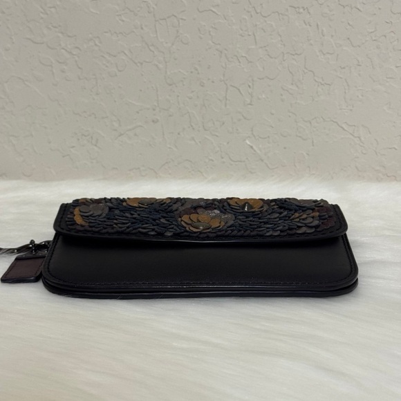 Coach Clutch With Leather Sequin - Picture 6 of 11